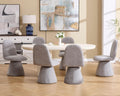 Set of 6 Swivel Chairs: Mid Century High Back Style!