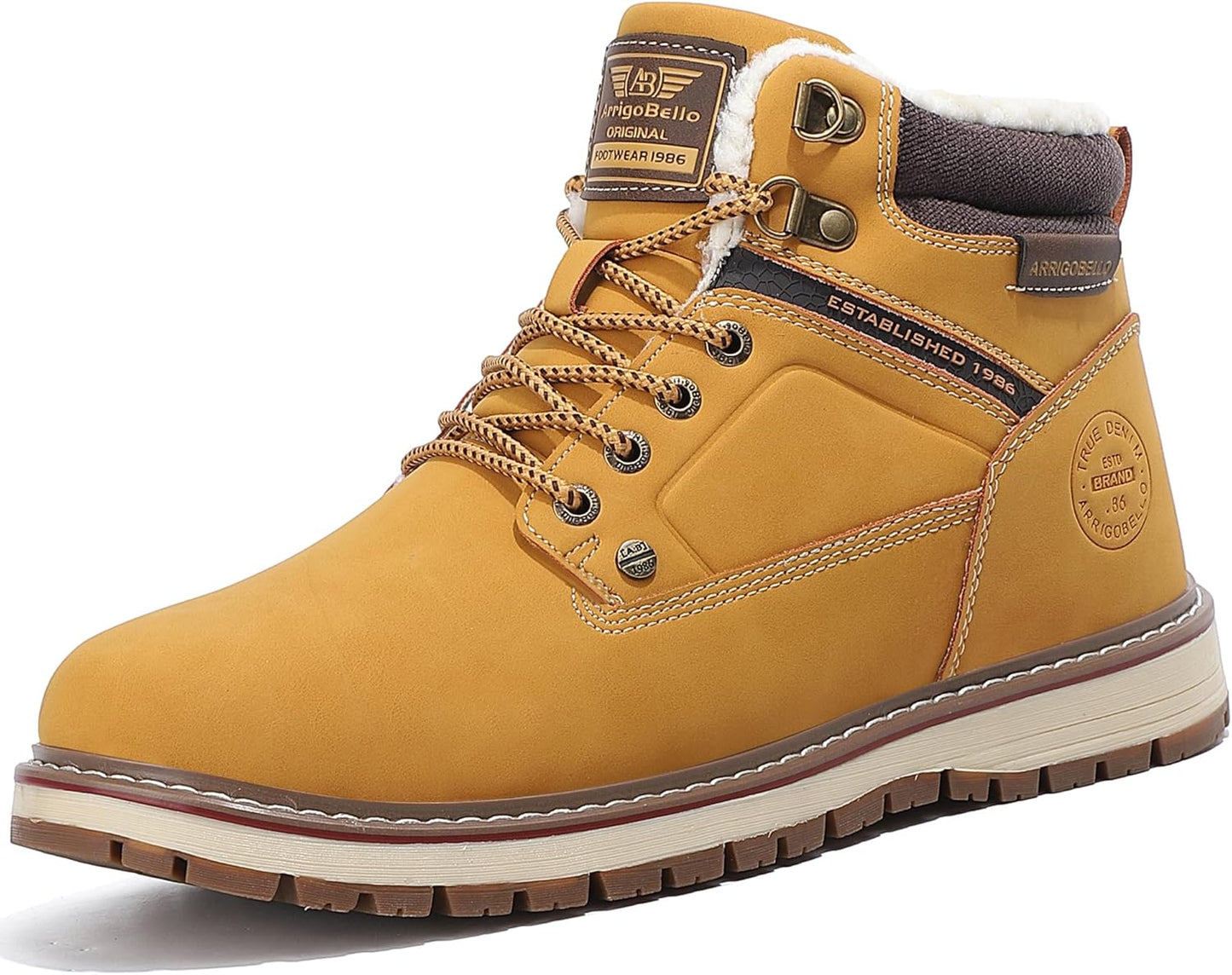ARRIGO BELLO Mens Winter Boots for Cold Weather Comfort