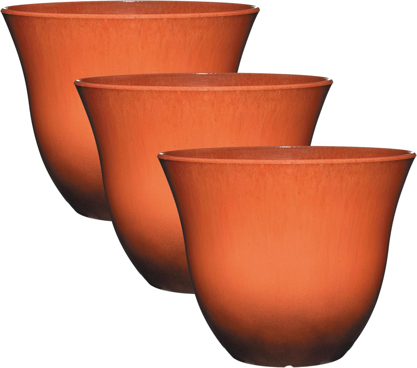 Classic Home and Garden Honeysuckle Resin Flower Pot Planter