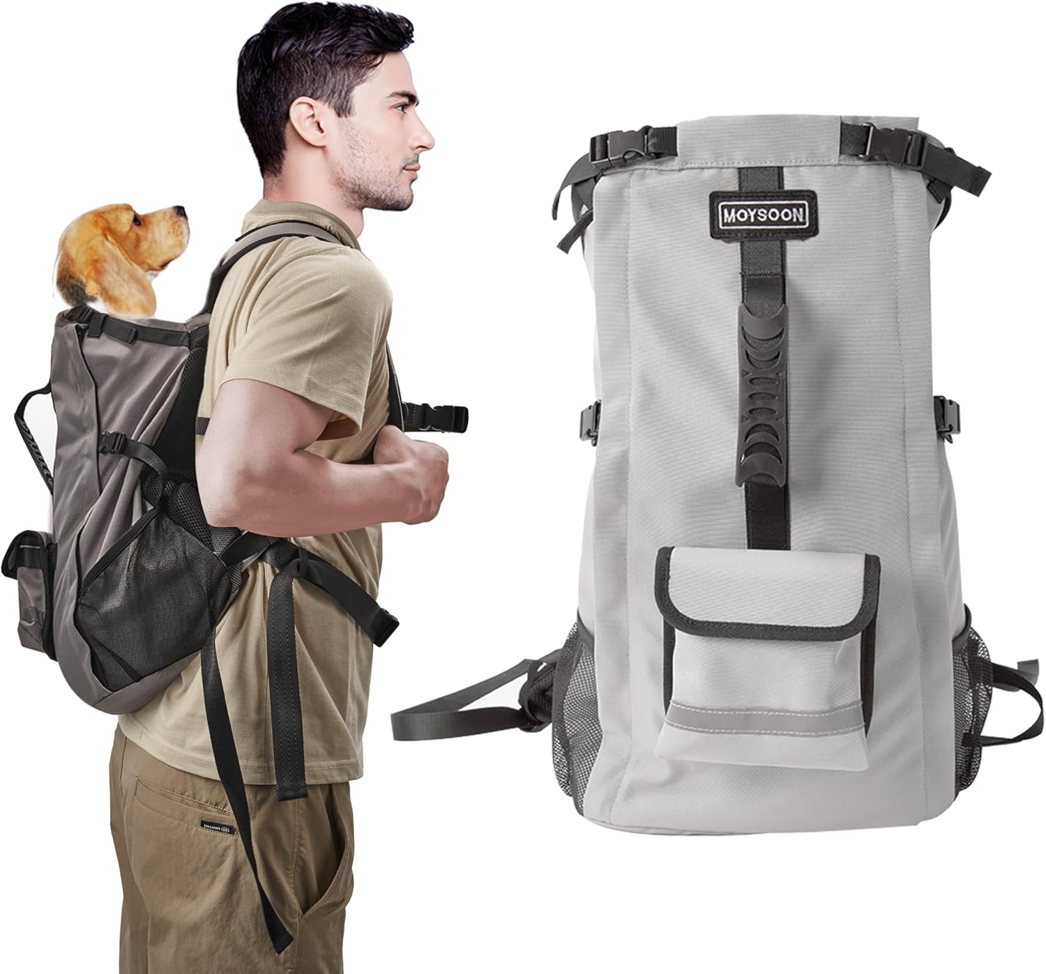 Dog Backpack for Small & Medium Dogs - Adjustable Carrier