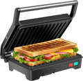 Panini Press Grill 1000W Sandwich Maker - 3-in-1 Compact Grill