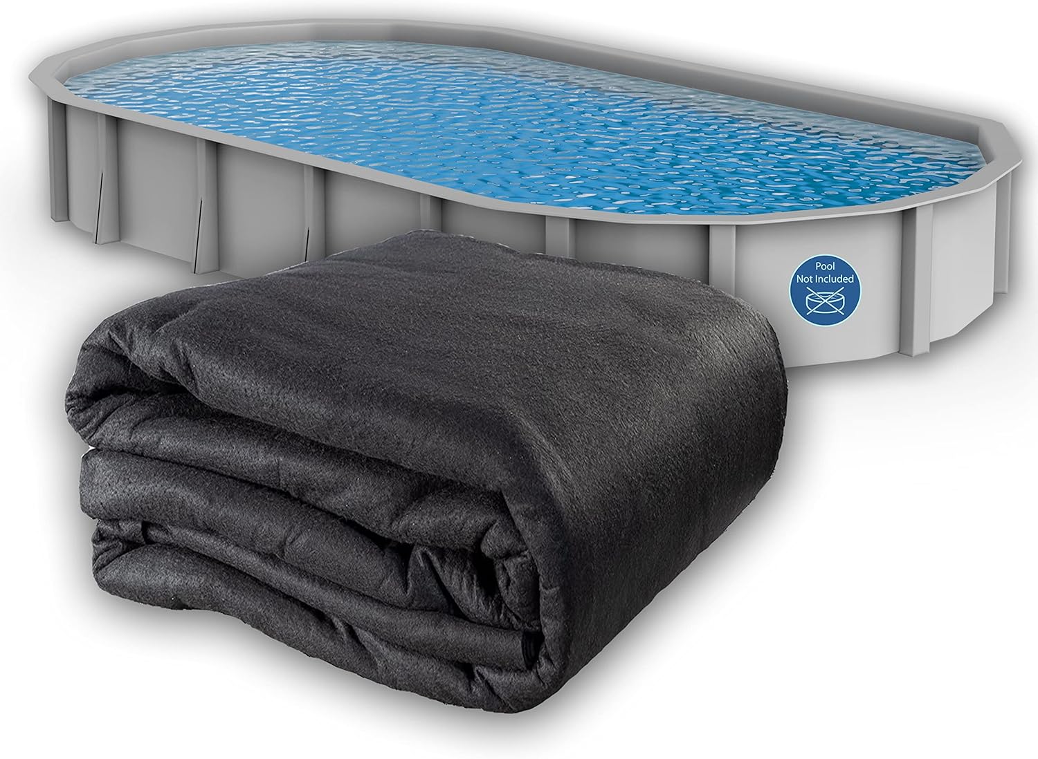 LL1834OV Aboveground Pool Liner Pad for 18ft x 34ft Pools