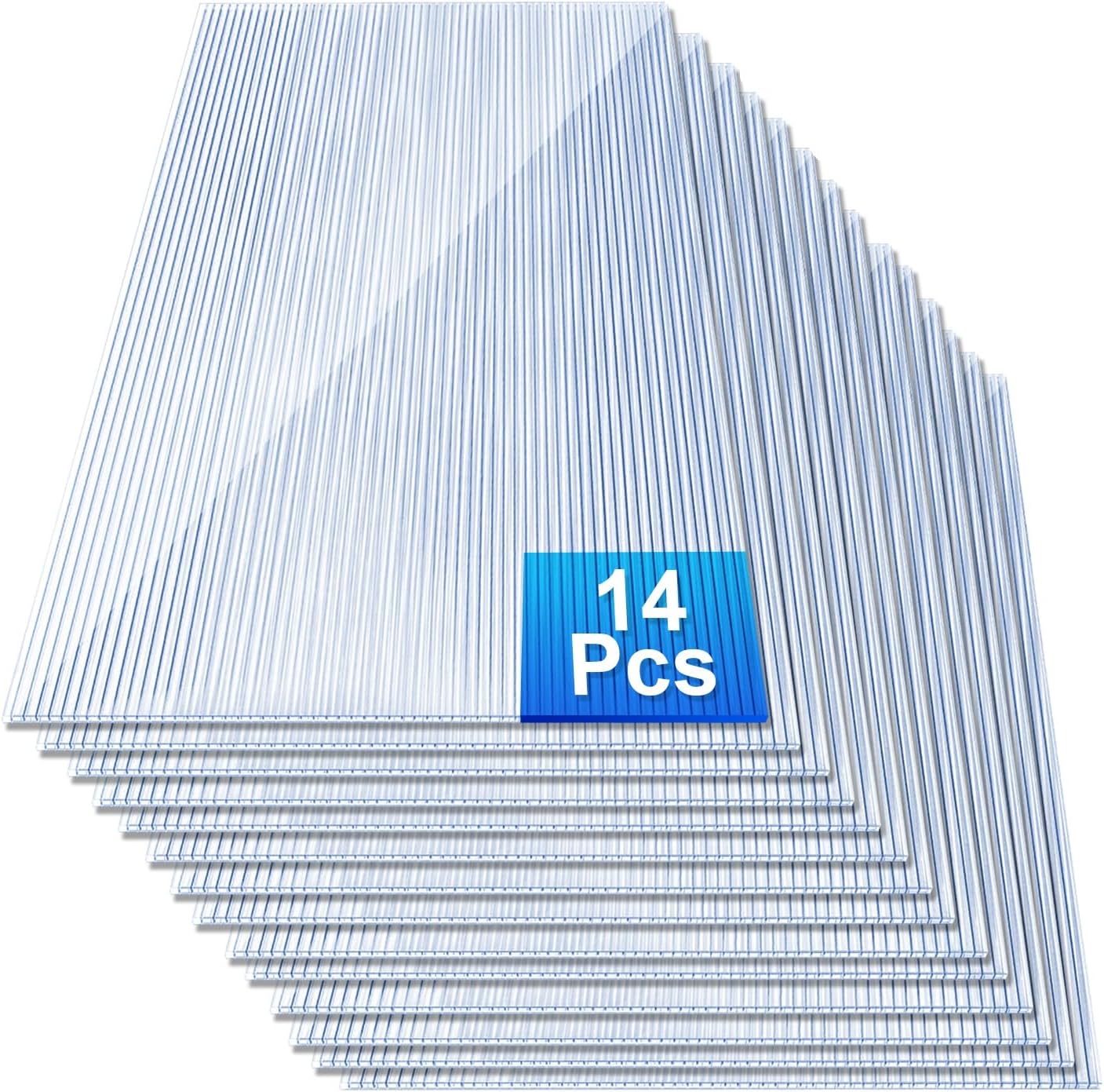 4mm Twin-Walled Polycarbonate Greenhouse Panels Set for DIY