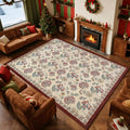 Floral Vintage Charm 8x10 Rug for Living Room and Bedroom