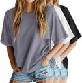 Women's Oversized T Shirt 3 Pack - Cotton Blend Summer Tees
