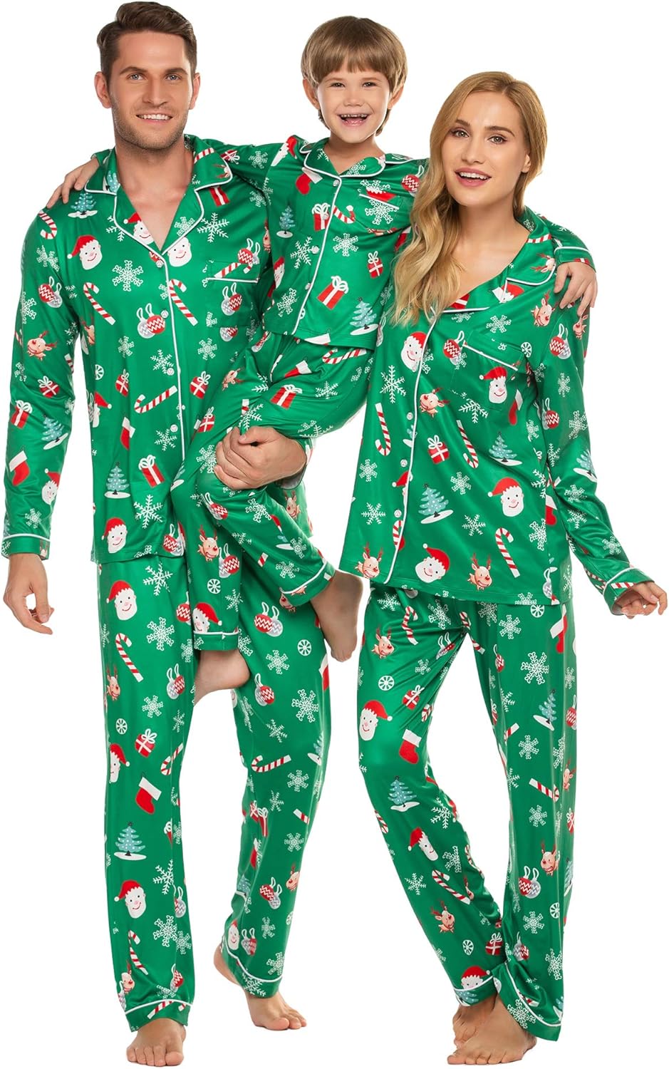 Ekouaer Christmas Family Matching Pajamas for Festive Fun