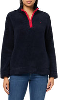 Nautica Women's Mockneck Fleece Sweater Pullover - Cozy Everyday Layer