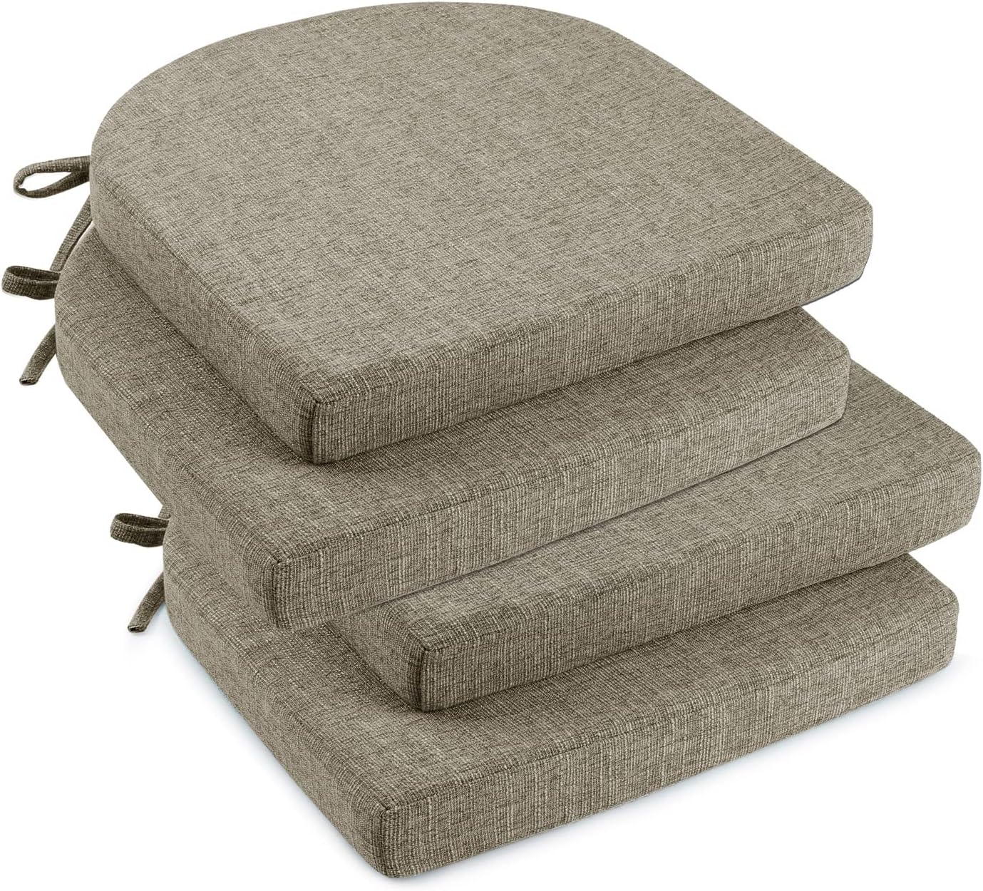 Downluxe Indoor Chair Cushions for Dining Chairs, 4 Pack