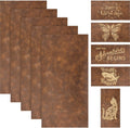 Laserable Leather Sheets 12 x 24 in 5-Pack - Rustic Gold for Engraving