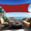 12 ft x 23 ft Red Rectangle Sun Shade Sail - Durable UV Block Canopy