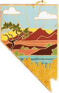 Totally Bamboo Nevada State Shaped Cutting Board for Charcuterie