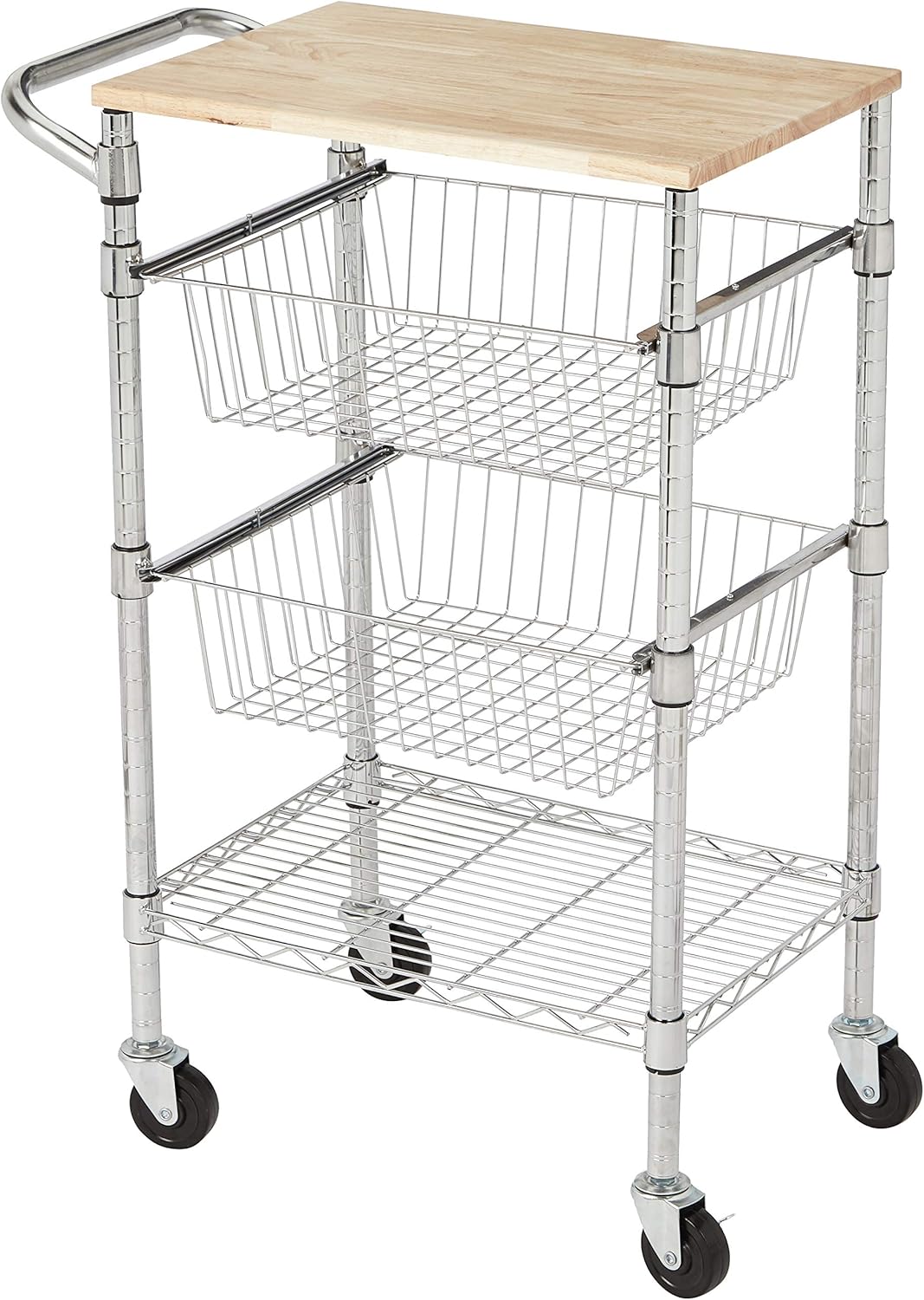 Organize in Style: 3-Tier Metal Cart