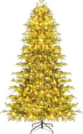 Goplus 7 FT Pre-Lit Artificial Christmas Tree for Holiday Cheer