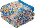 Boho Throw Blanket 50x60 - 100% Cotton Soft Rustic Quilt