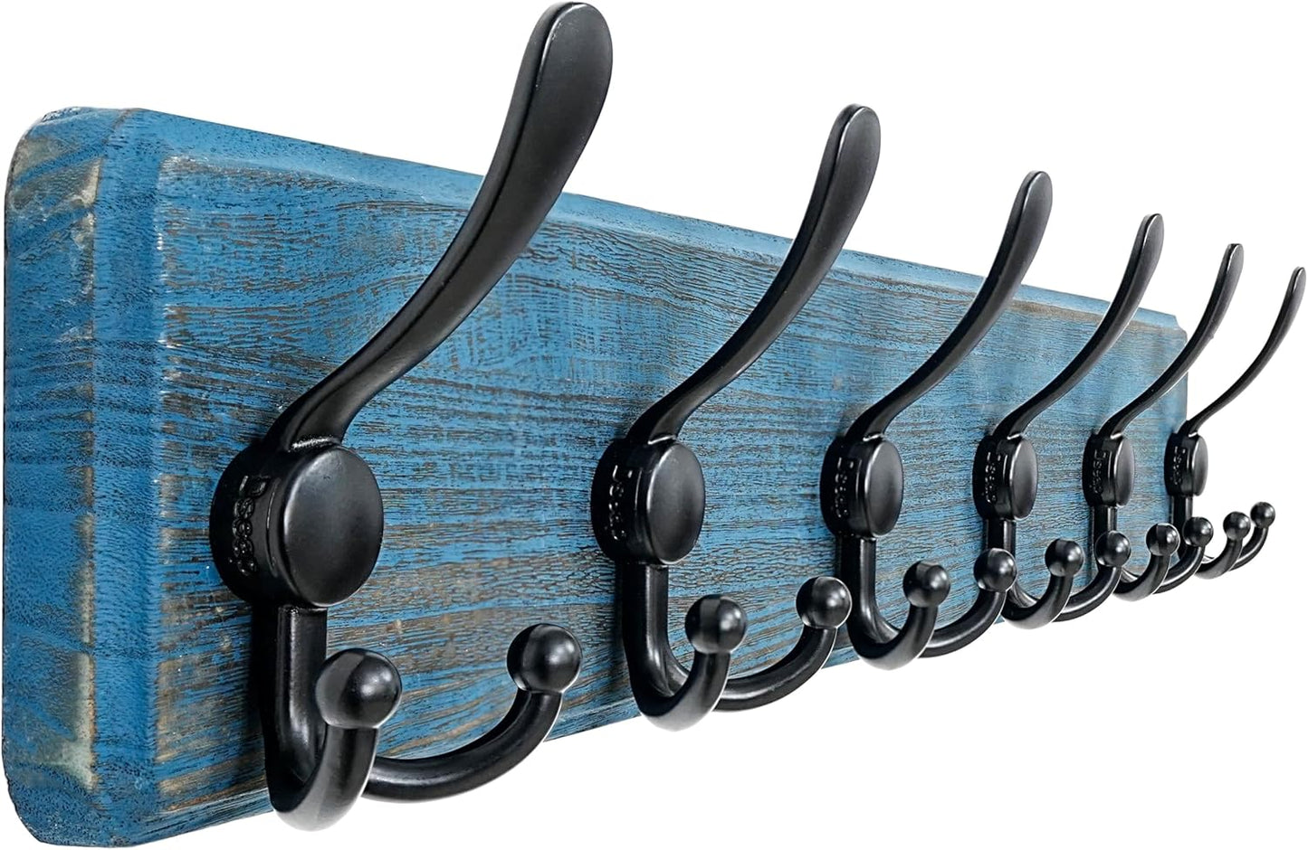 Dseap Wall Mounted Coat Rack with 6 Heavy Duty Hooks