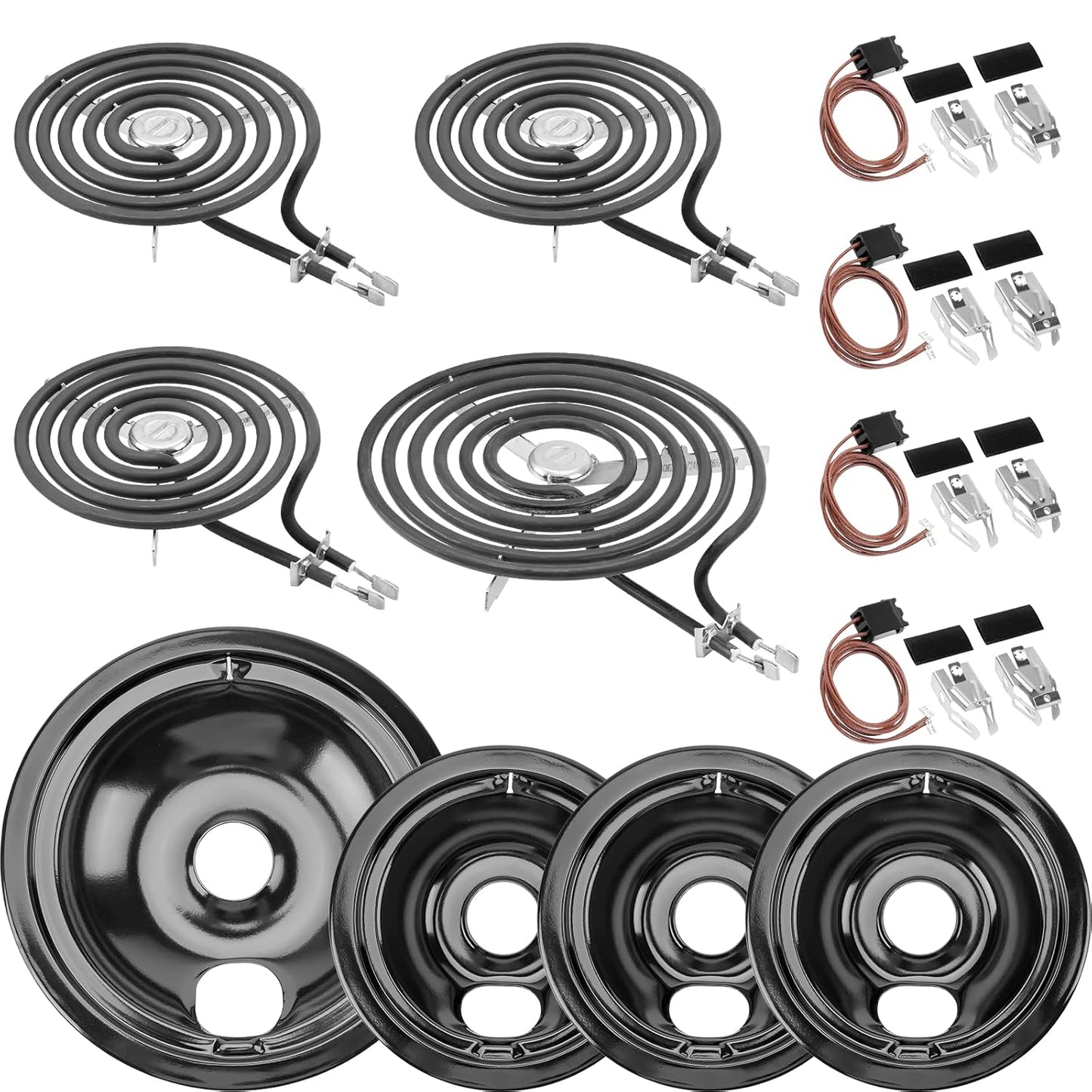 WB31M20 WB31M19 Drip Pan Set & Electric Range Burner Elements