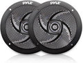 Pyle Low-Profile Waterproof Marine Speakers - 100W Slim 4in Pair