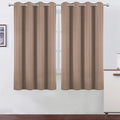 Cappuccino Blackout Curtains 66 x 63 in - Thermal Room Darkening