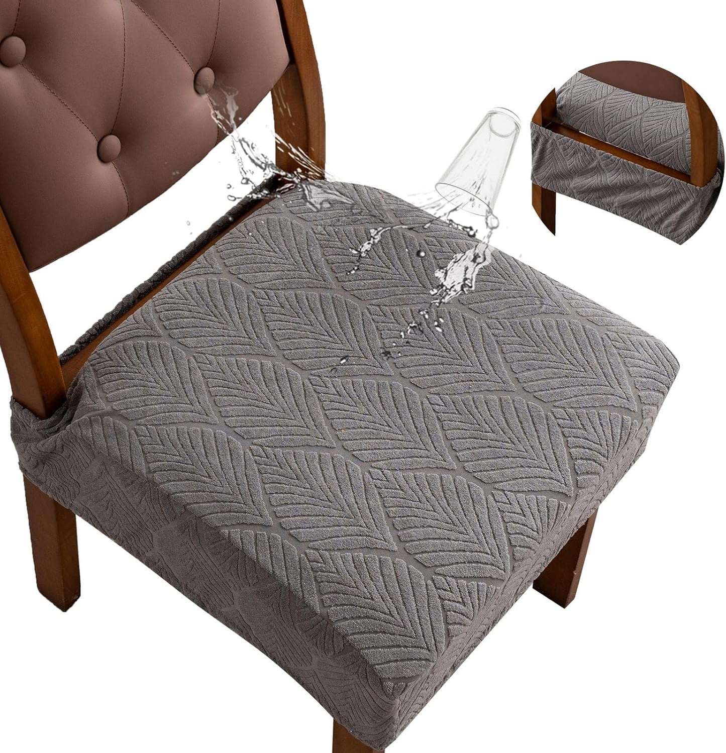 Removable and Washable Seat Covers for Dining Room Chairs Set