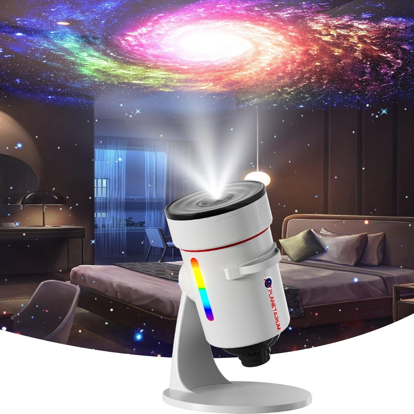 Star Projector with 10 Realistic Planetarium Slides for Kids