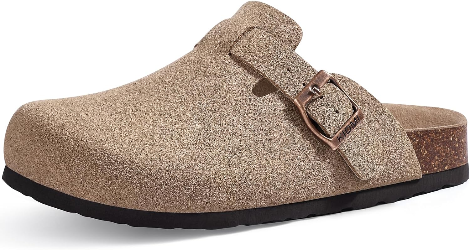 Vegan Suede Clogs with Arch Support for Ultimate Comfort
