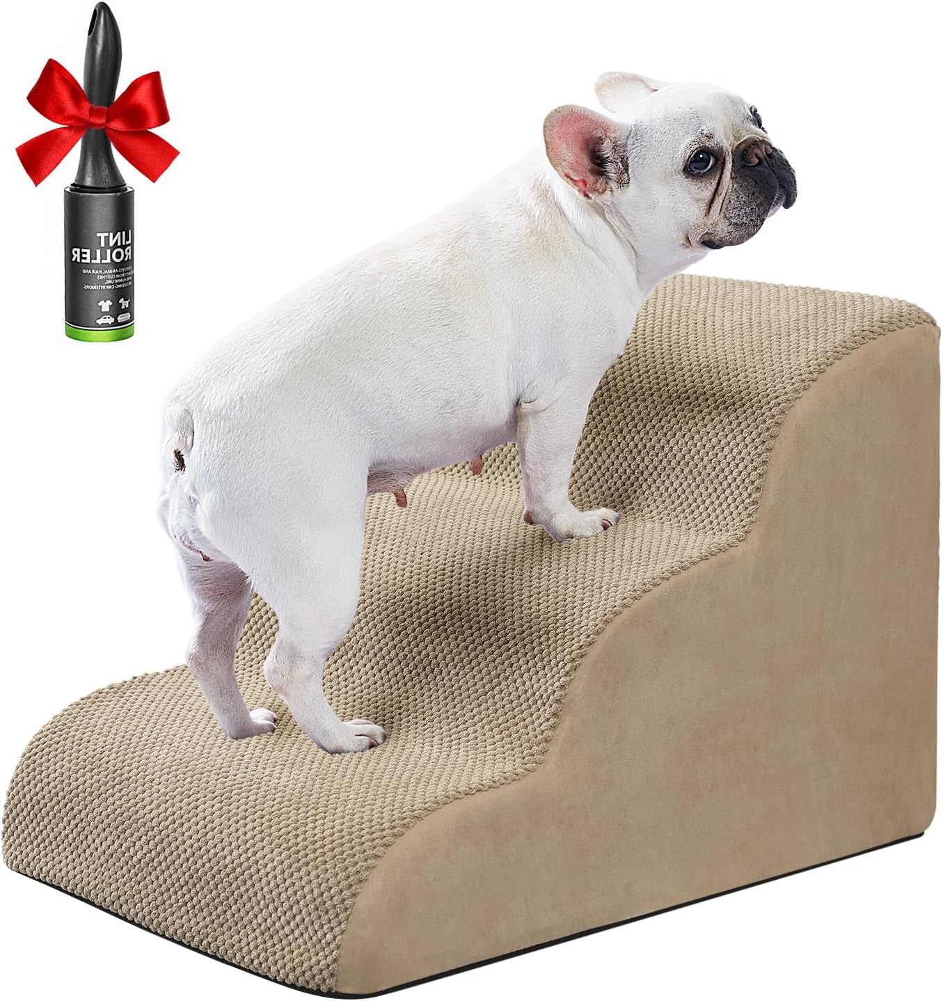 Ryoizen Dog Stairs Ramp for Bed and Couch - Pet Steps for Small Dogs
