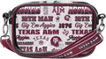 FOCO NCAA College Team Logo Clear Stripe Crossbody Bag for Fans