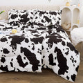 Viviland Kids Twin Bedding Set Cow Animal - Soft 5-Piece Comforter