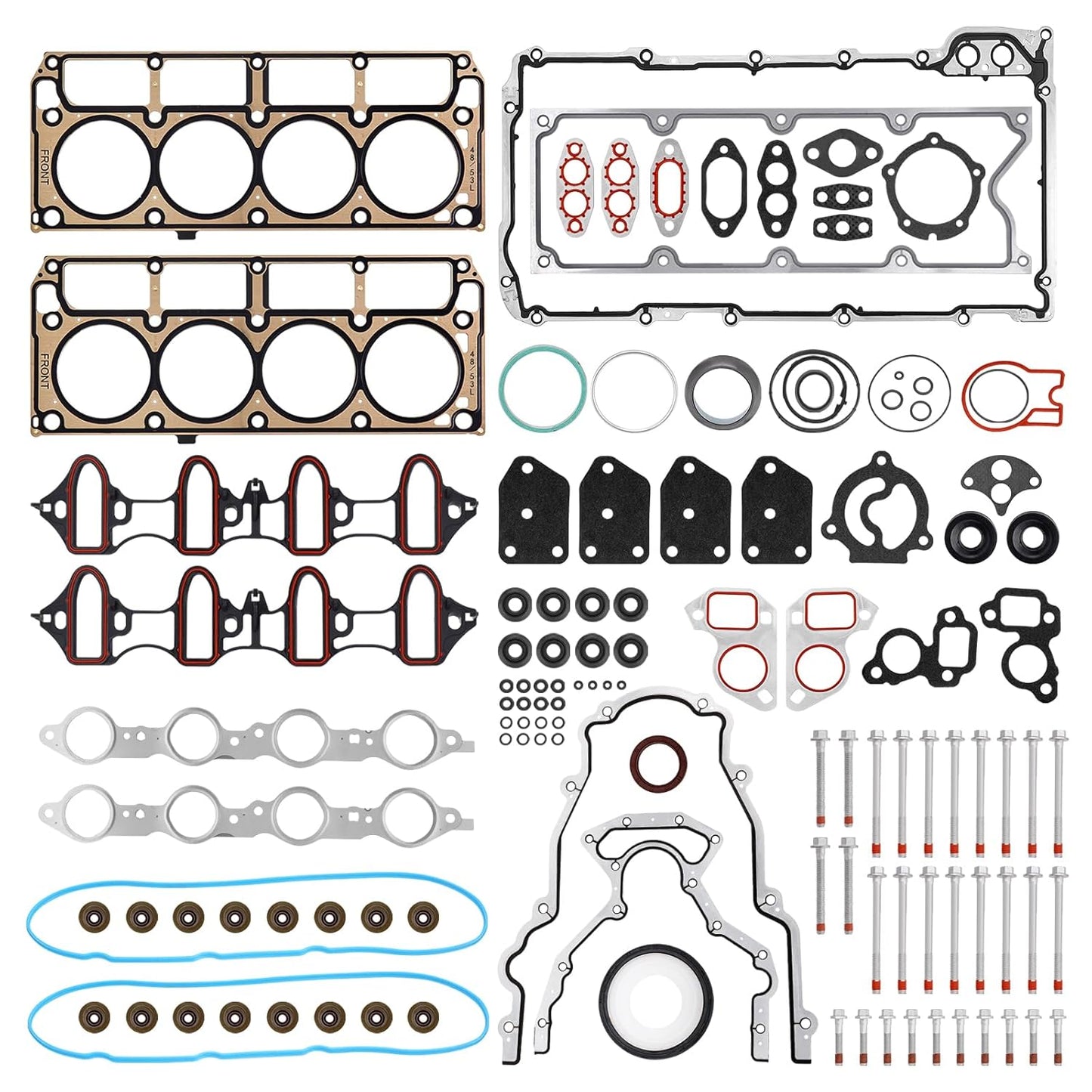 Cylinder Head Gasket Set with Bolts for Buick Chevy GMC V8