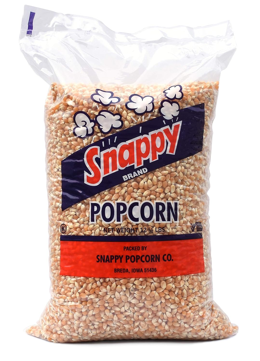 12.5 lbs Yellow Popcorn Kernels - Snappy Popping Power!
