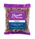 Pecan Nation Maple Flavored Roasted Sweet Pecan Pieces - Natural Snack