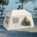 Easy Setup 4 Season Inflatable Tent, 3-4 Person Glamping Bliss