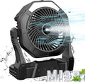 Ausic Portable Misting Fan 8-in Personal Cooling Fan - Battery Powered