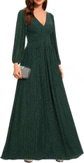 Ever-Pretty A-Line Glitter Evening Gown - Elegant Floor-Length