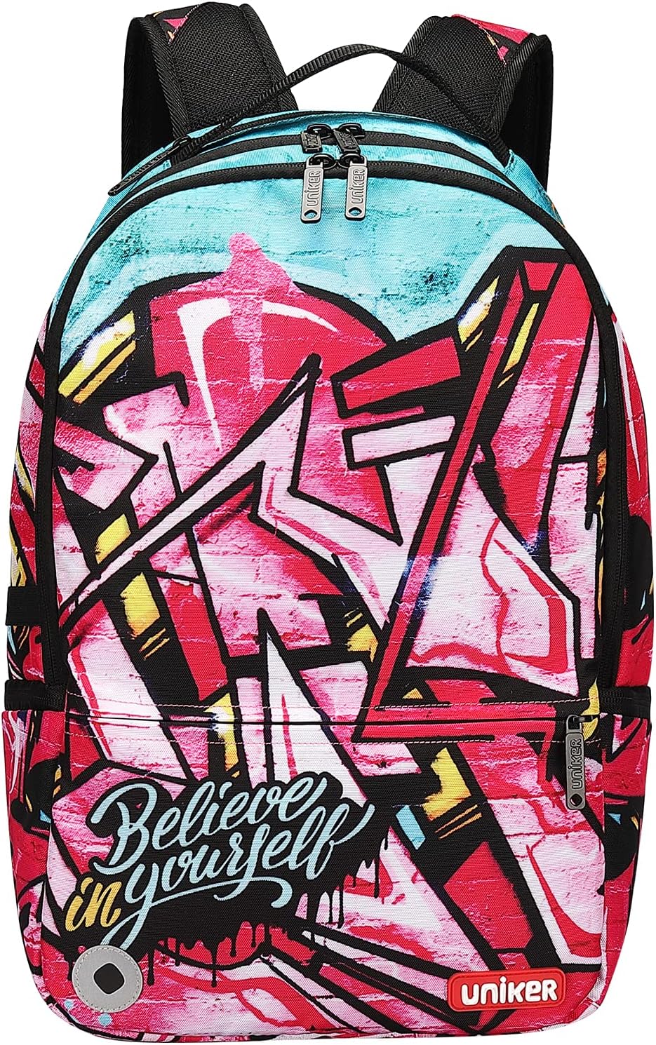 UNIKER Graffiti Backpack for School, Lightweight 20L Daypack