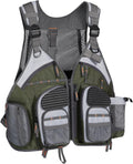 BASSDASH Adjustable Fishing Vest for Men and Women Outdoor Use