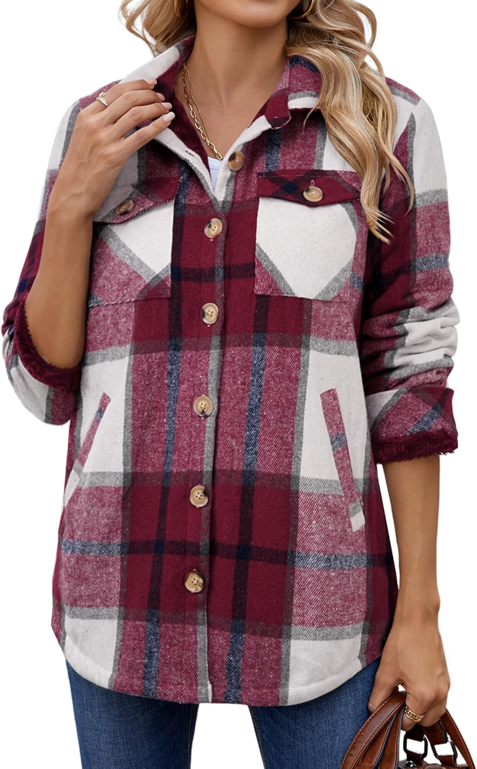 Zeagoo Women's Fleece Sherpa Jacket for Cozy Winter Wear
