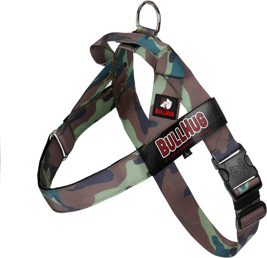 BULLHUG Adjustable Dog Harness for Bulldogs and Pugs - No Pull