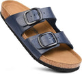AEROTHOTIC Womens Arch Support Cork Footbed Slide Sandals