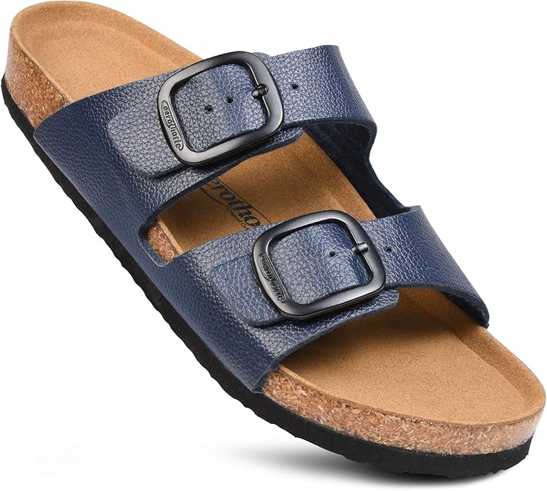 AEROTHOTIC Womens Arch Support Cork Footbed Slide Sandals Review