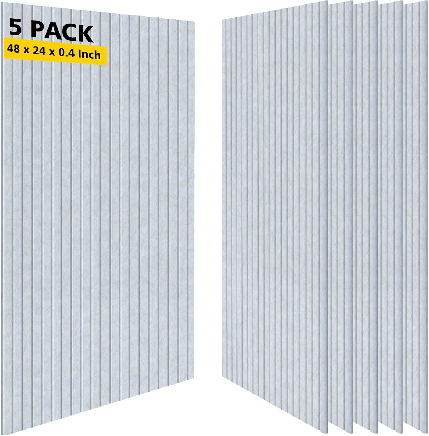 Acoustic Panels 5 Pack Soundproof Wall Panels for Home Use