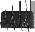 Dog Grooming Scissors Kit with Safety Round Tips - 6 in 1 Home Set