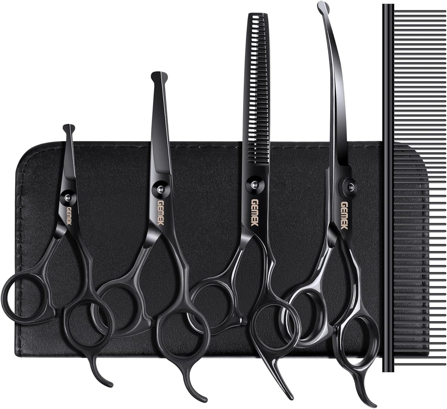 Professional Dog Grooming Scissors Kit for Safe Home Grooming