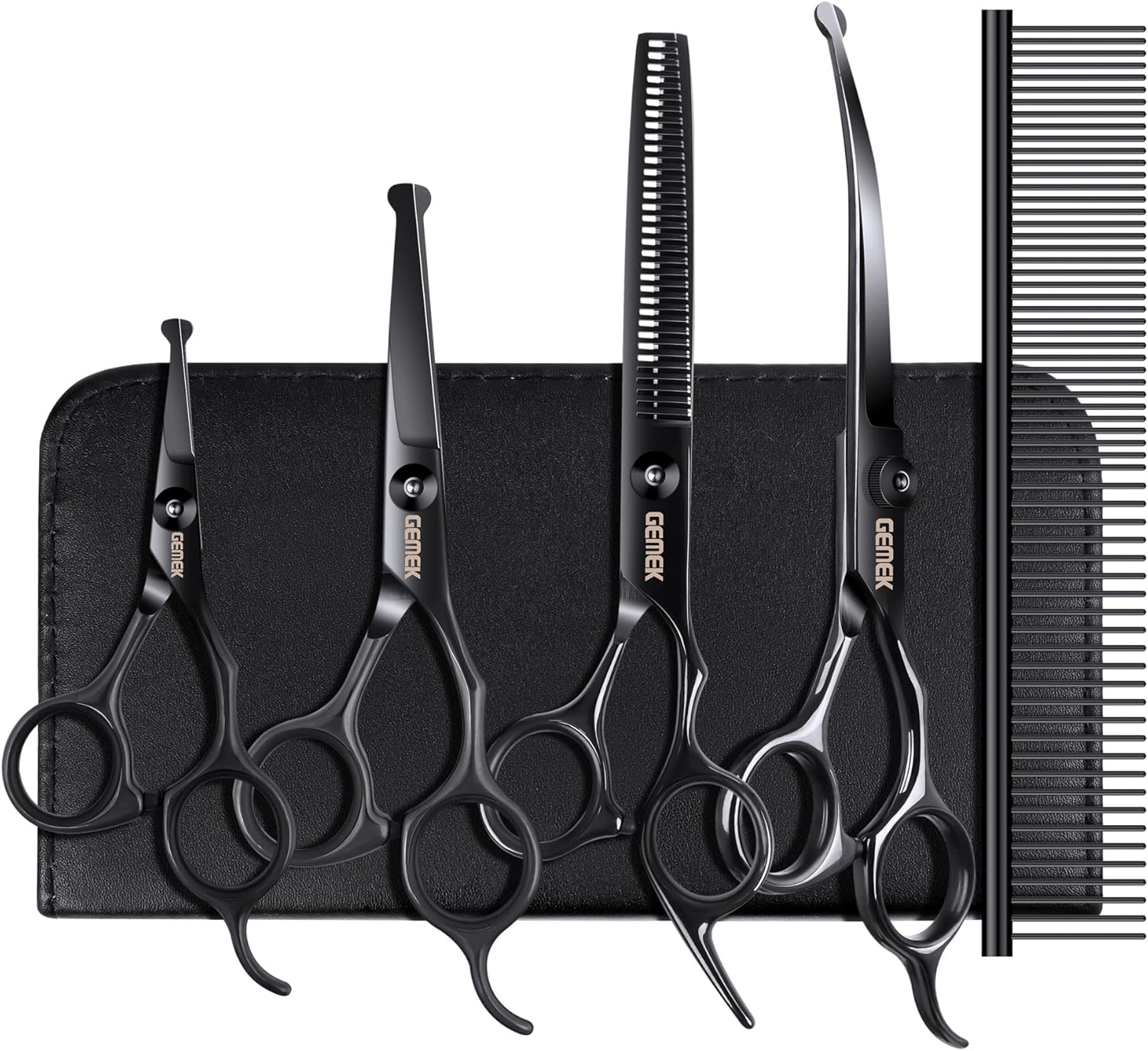 Professional Dog Grooming Scissors Kit for Safe Home Grooming