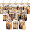 12 Pack Friendship Gifts for Women with Glass Cups and Lids