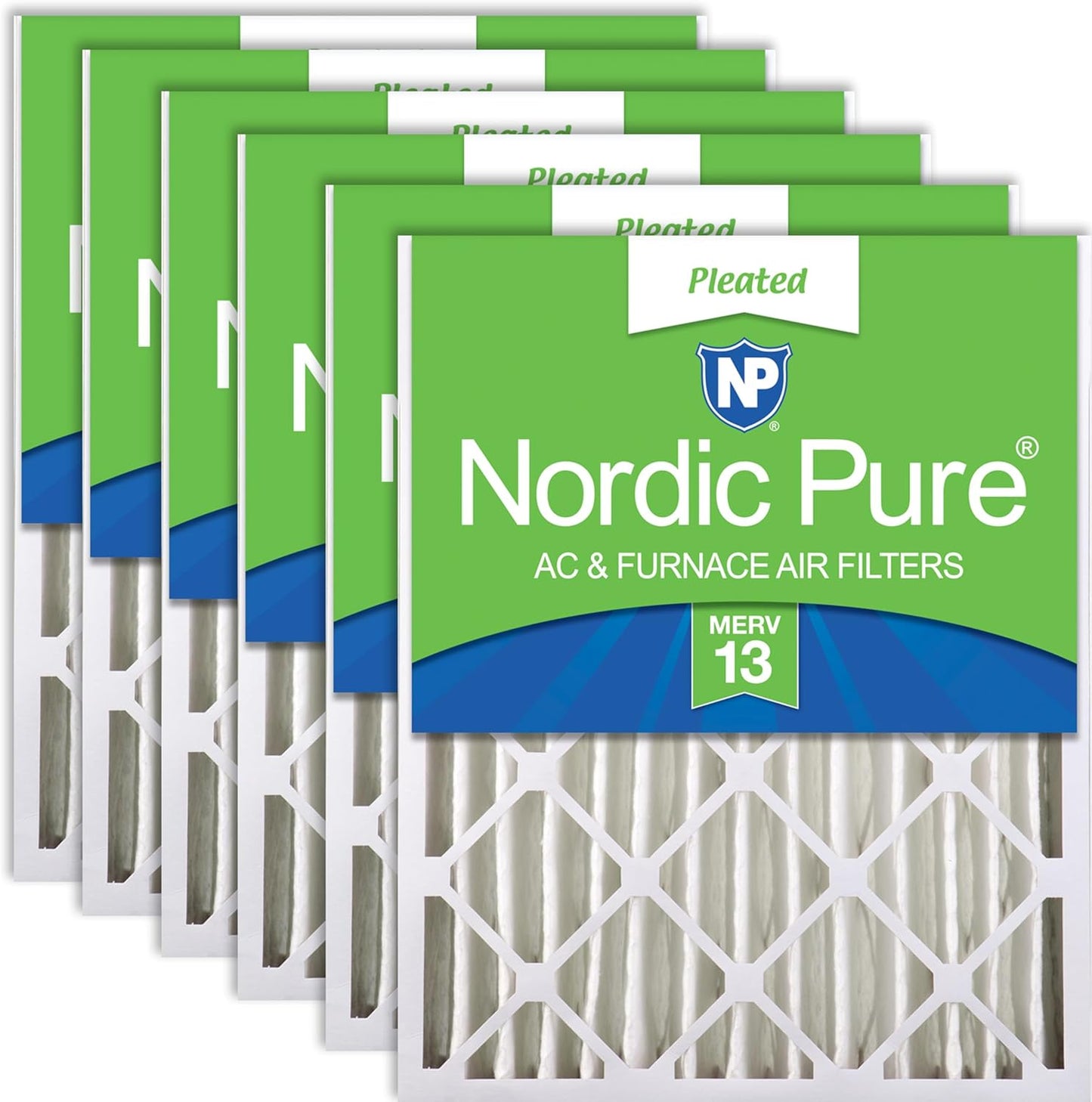 Nordic Pure 20x20x4 Pleated MERV 13 Air Filters for Clean Air