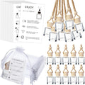 Boao 25-Set Hanging Car Air Freshener Bottles - Refillable Gift Kit