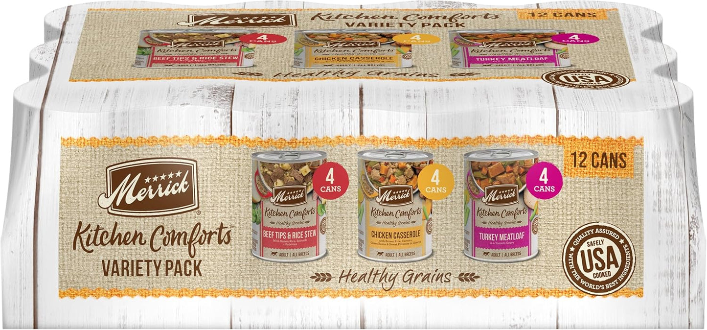 Merrick Kitchen Comforts Wet Dog Food Gravy Variety Pack Review