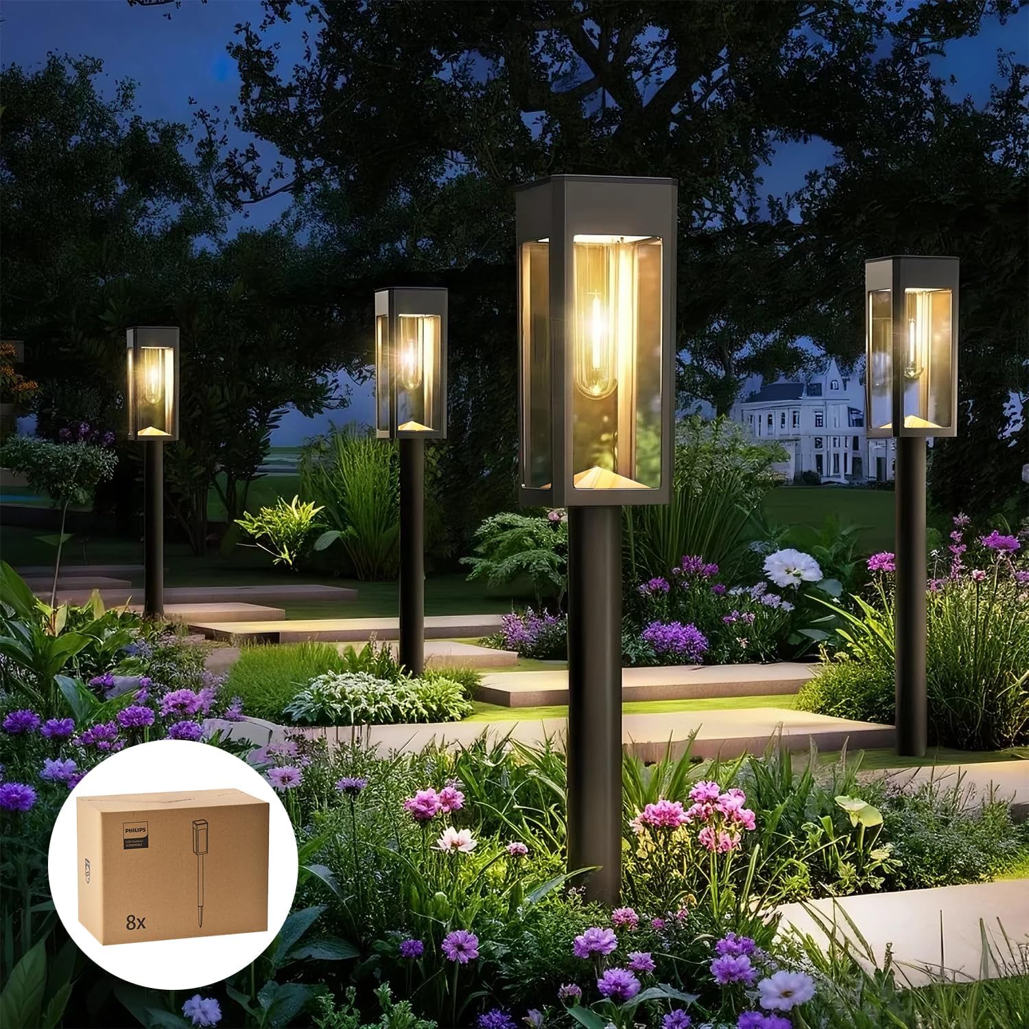 Philips Solar Pathway Lights Outdoor for Garden and Landscape