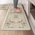 Anti Fatigue Kitchen Mats 20in x 47in + 20in x 32in - Cushioned Memory